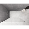 Mexen Kioto-P L Zuhanyfal Walk-in 70 x 200 cm, átlátszó 8 mm, sötétszürke - 800-070-103-95-00-P