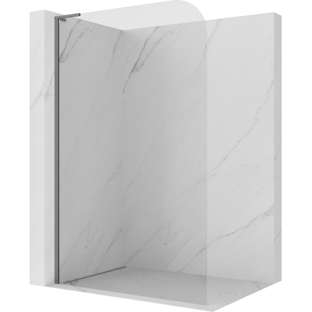 Mexen Kioto-P L Walk-in zuhanyfal 80 x 200 cm, átlátszó 8 mm, gun metal - 800-080-103-95-00-P