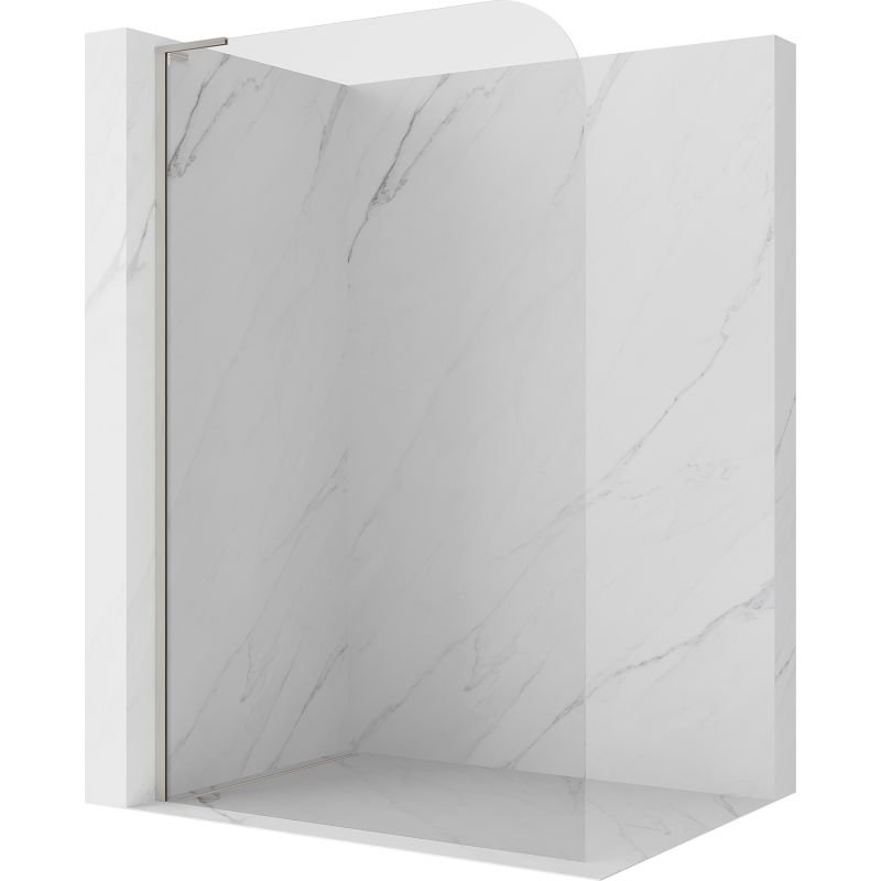 Mexen Kioto-P L perete de duș Walk-in 70 x 200 cm, transparent 8 mm, nichel periat - 800-070-103-97-00-P