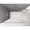 Mexen Kioto-P L Walk-in zuhanyfal 80 x 200 cm, átlátszó 8 mm, kefélt nikkel - 800-080-103-97-00-P