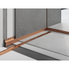 Mexen Line-B elülső zuhanytárcsa szegély 130 cm, ecsetelt réz - 186503130U