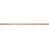 Mexen Line-B 180 cm-es elülső zuhanytálca szegély, selyemfényű réz - 186503180U