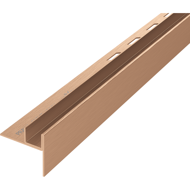 Mexen Line-B 120 cm-es, üveghez való jobbos esőcsatorna, kefe bronz - 186504120R