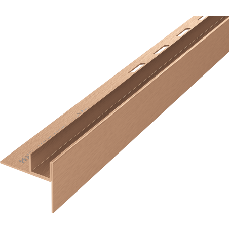 Mexen Line-B 120 cm-es, üveghez való jobbos esőcsatorna, kefe bronz - 186504120R
