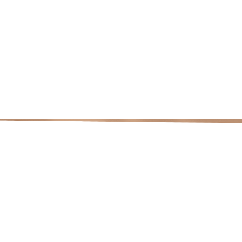 Mexen Line-B profil înclinat pentru sticlă 180 cm dreapta, cupru periat - 186504180R