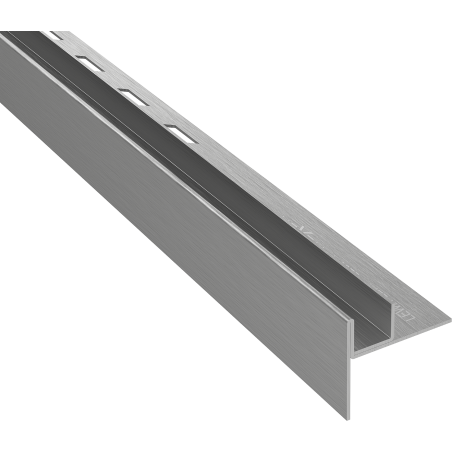 Mexen Line-B listă de sticlă de 120 cm stânga, gri armă periat - 186604120L