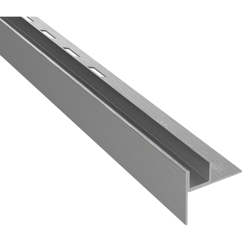 Mexen Line-B 180 cm-es, bal oldali lejtőlista üveghez, kefélt fegyverszürke - 186604180L