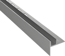 Mexen Line-B listă înclinată pentru sticlă 180 cm stânga, gri armat periat - 186604180L