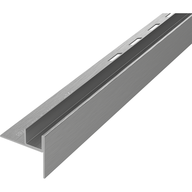 Mexen Line-B plintă de scurgere pentru sticlă 120 cm dreapta, gri pistol periat - 186604120R