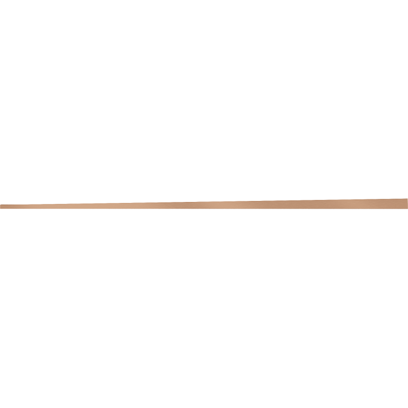 Mexen Line-B 120 cm bal oldali, padló lejtő lista, kefélt réz - 186501120L
