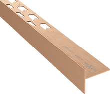 Mexen Line-B plintă de pardoseală înclinată 180 cm stânga, cupru periat - 186501180L
