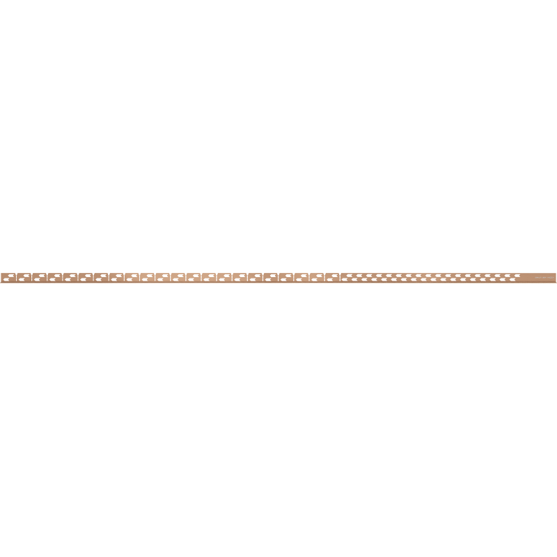 Mexen Line-B padlólépcső 180 cm bal, kefe réz - 186501180L
