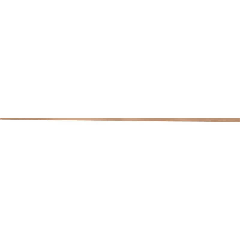 Mexen Line-B padlólépcső 180 cm bal, kefe réz - 186501180L