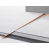 Mexen Line-B padlólépcső 180 cm bal, kefe réz - 186501180L