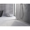 Mexen Line-B plintă înclinată de pardoseală 120 cm stânga, gri armă periat - 186601120L