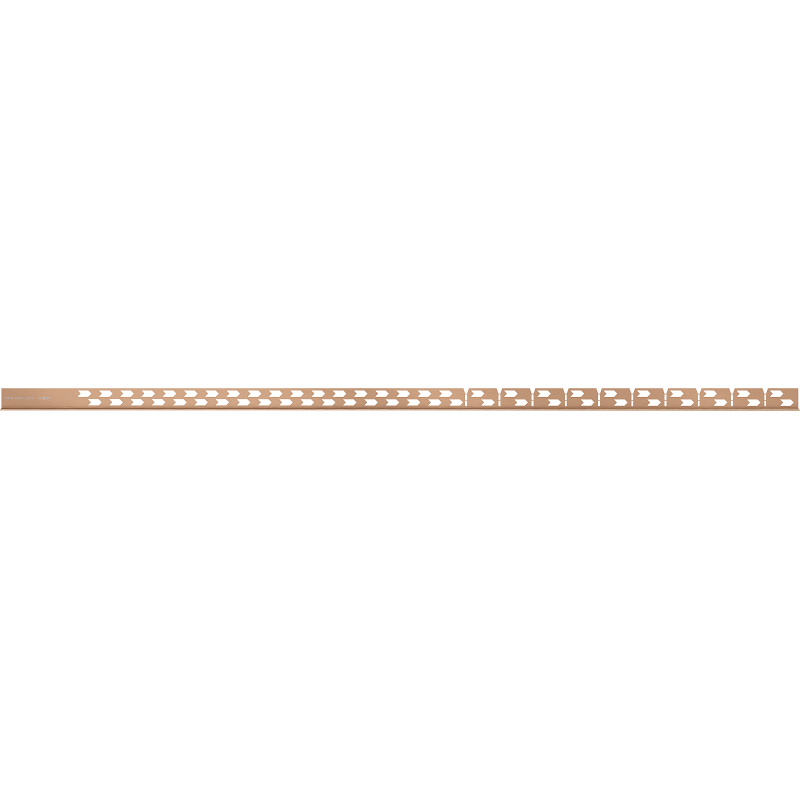 Mexen Line-B listă de închidere pardoseală 120 cm dreapta, cupru periat - 186501120R