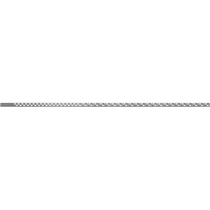 Mexen Line-B plintă de pardoseală înclinată 180 cm dreapta, gun gray periat - 186601180R