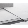 Mexen Line-B plintă de pardoseală înclinată 180 cm dreapta, gun gray periat - 186601180R