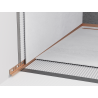 Mexen Line-B falburkolat fal melletti 180 cm bal, kefélt réz - 186502180L