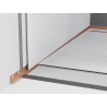 Mexen Line-B falcolosó szegélyfal 120 cm bal, kefélt réz - 186502120L