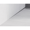 Mexen Line-B plintă înclinată de perete 180 cm stânga, gri armat periat - 186602180L