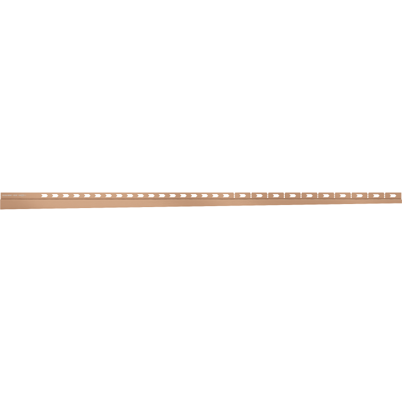 Mexen Line-B 120 cm-es falra szerelhető lejtős lécc, jobb, kefe réz - 186502120R