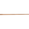 Mexen Line-B 120 cm-es falra szerelhető lejtős lécc, jobb, kefe réz - 186502120R