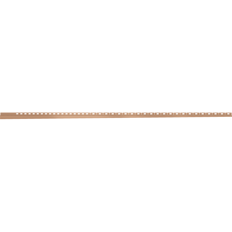 Mexen Line-B fali szegély a fal mellett 180 cm jobb, kefe réz - 186502180R