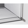 Mexen Line-B plintă înclinată de perete 120 cm dreapta, gri armă periat - 186602120R