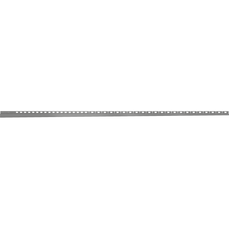 Mexen Line-B plintă descendentă de perete 180 cm dreapta, gun gray periat - 186602180R
