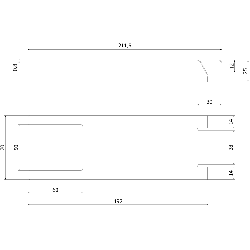 Mexen Uni clemă de fixare inferioară - C9907-04