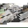Mexen Andres chiuvetă de bucătărie din granit cu 1,5 camere, cu scurgător și baterie Duero, alb - 6515-20-671600-00