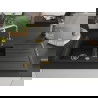 Mexen Andres chiuvetă de granit cu 1,5 cuve cu scurgător și baterie de bucătărie Duero, negru/argintiu - 6515-73-671600-50