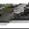 Mexen Andres chiuvetă granit 1,5 compartimente cu picurător și baterie de bucătărie Duero, negru pătat - 6515-76-671600-50