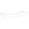 Mexen Arno raft de sticlă suspendat, Aurie - 7020737-50
