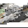 Mexen Kevin chiuvetă de granit cu un compartiment, cu picurător și baterie de bucătărie Duero, Albă - 6517-20-671600-20