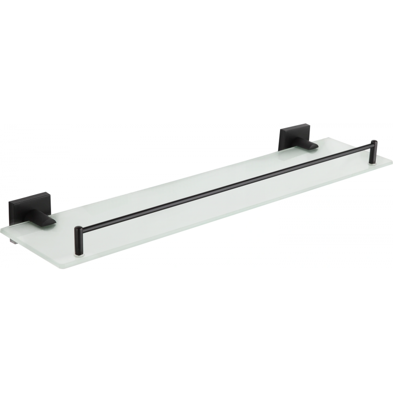 Mexen Rufo raft de perete din sticlă, negru - 7050937-70