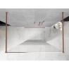 Mexen Kioto panou de duș independent 100 x 200 cm, ombre alb 8 mm, cupru periat - 800-100-002-65-86