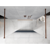 Mexen Kioto perete de duș independent 120 x 200 cm, ombre albastru 8 mm, aur roz - 800-120-002-60-46