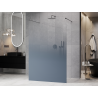 Mexen Kioto perete de duș autoportant 130 x 200 cm, ombre albastru 8 mm, gun metal - 800-130-002-95-46