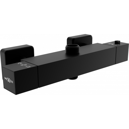 Mexen Cube baterie de duș termostatică, neagră - 77250-70