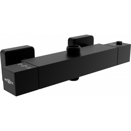 Mexen Cube baterie termostatică de duș, Neagră - 77250-70