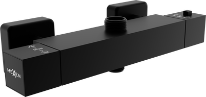 Mexen Cube baterie de duș termostatică, neagră - 77250-70