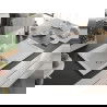 Mexen Leo chiuvetă de granit cu un compartiment, cu picurător și baterie de bucătărie Duero, Albă - 6501-20-671600-20