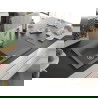 Mexen Leo chiuvetă de granit cu un compartiment, cu picurător și baterie de bucătărie Duero, gri - 6501-71-671600-00