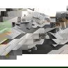 Mexen Elias chiuvetă de granit cu un compartiment, cu picurător și baterie de bucătărie Duero, Albă - 6511-20-671600-20