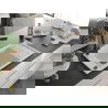 Mexen Elias chiuvetă de granit cu un compartiment, cu picurător și baterie de bucătărie Duero, Albă - 6511-20-671600-70