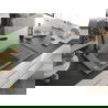 Mexen Elias chiuvetă de granit cu un compartiment, cu picurător și baterie de bucătărie Duero, gri - 6511-71-671600-70