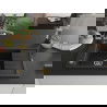 Chiuvetă din granit Mexen Elias 1-cameră cu picurător și baterie Duero, negru/argintiu metalic - 6511-73-671600-50
