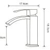 Mexen Libra baterie pentru chiuvetă, Aurie - 745100-50